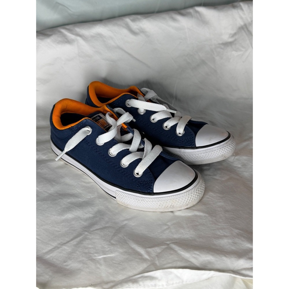 Kids Converse Chuck‎ T navy & orange sz 1